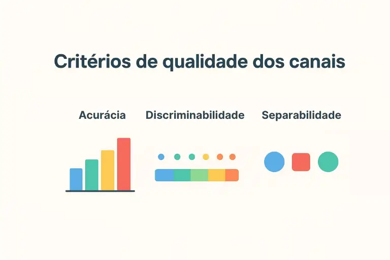 Critérios de qualidade dos canais.