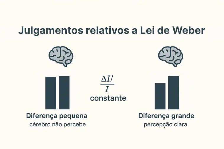 Julgamentos relativos e a Lei de Weber.