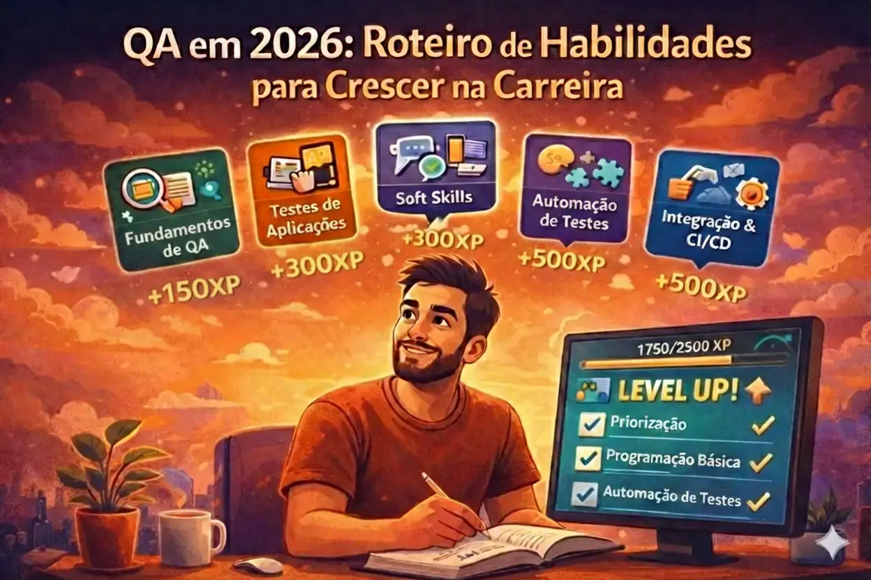 QA em 2026: roteiro completo de habilidades para crescer na carreira